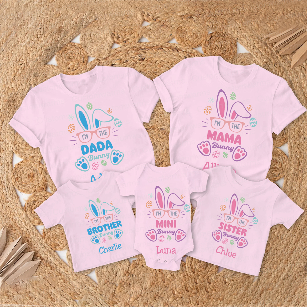 Personalized Family Happy Easter Matching Shirt | CWEaster60