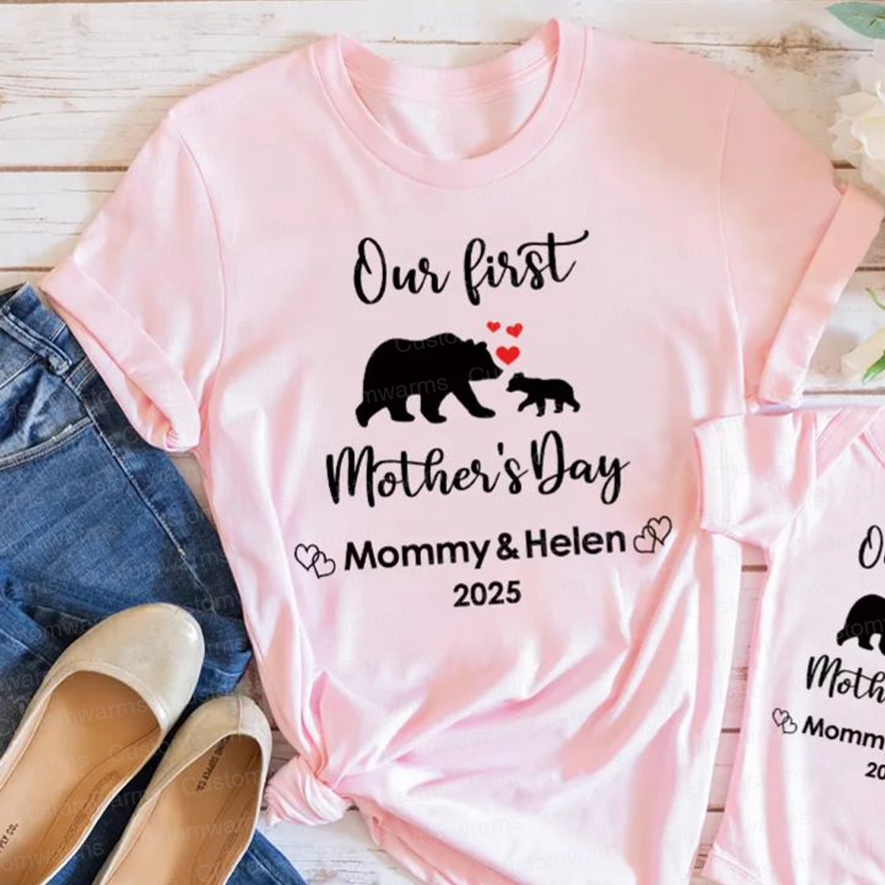 Personalized First Mother's Day Mommy and Baby Outfit | CWFamily19