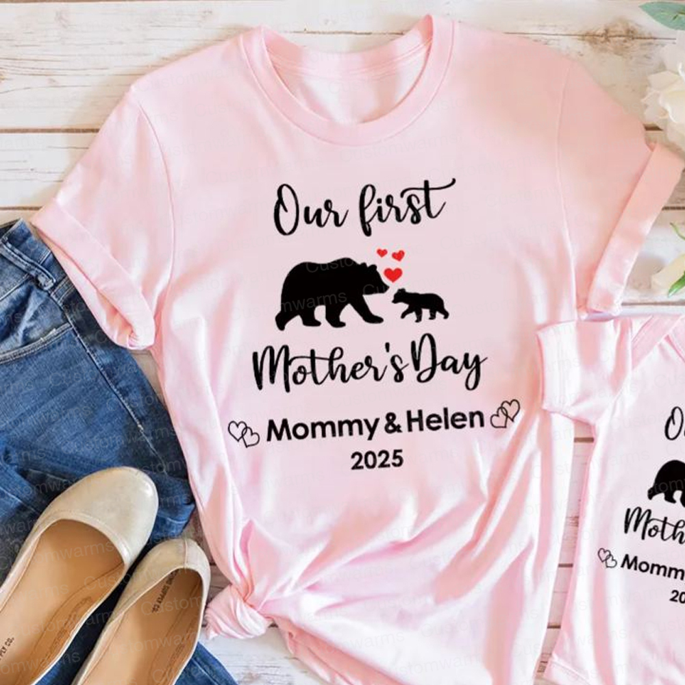 Personalized First Mother's Day Mommy and Baby Outfit | CWFamily19