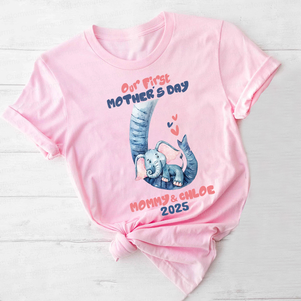 Personalized First Mother's Day Mommy and Baby Outfit | CWFamily35