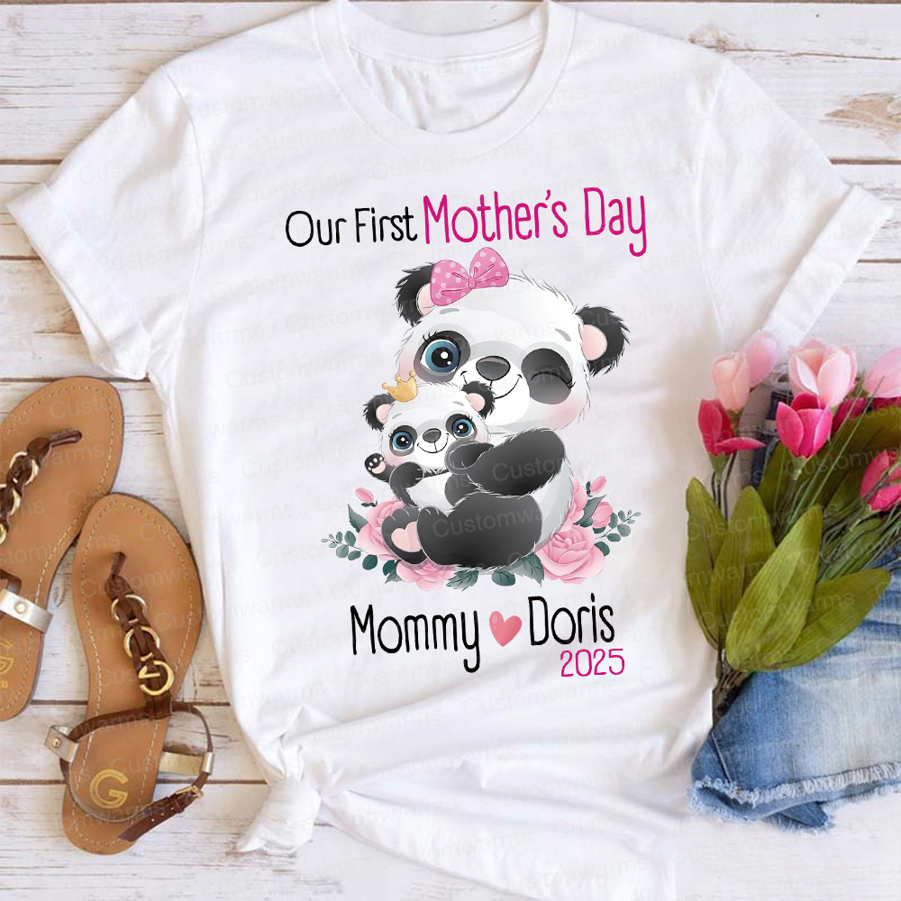 Personalized First Mother's Day Mommy and Baby Outfit | CWFamily37