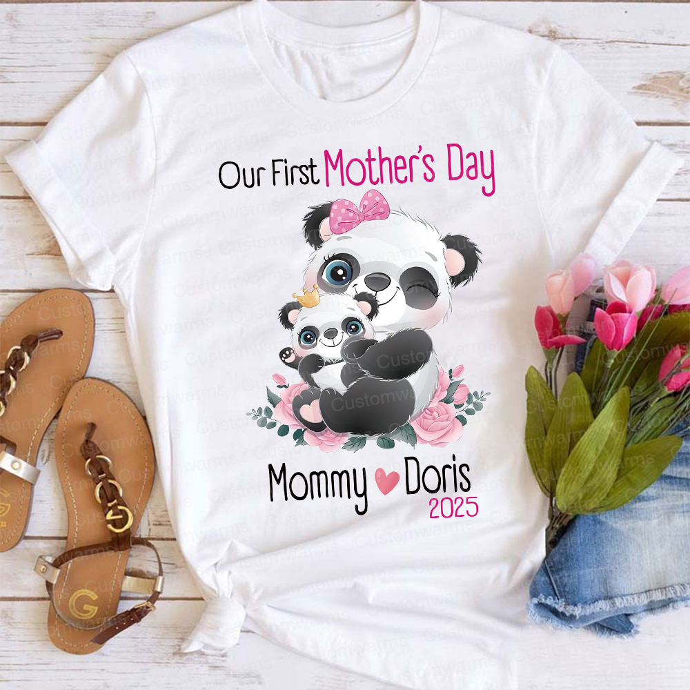 Personalized First Mother's Day Mommy and Baby Outfit | CWFamily37