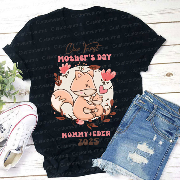 Personalized First Mother's Day Mommy and Baby Outfit | CWFamily40
