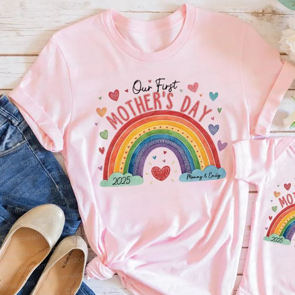 Personalized First Mother's Day Mommy and Baby Outfit | CWFamily21