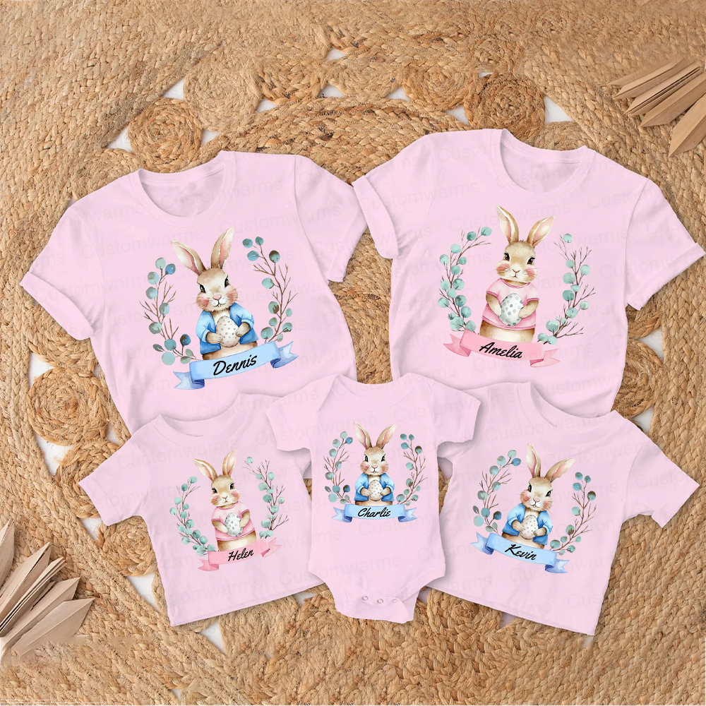 Personalized Family Happy Easter Matching Shirt | CWEaster61