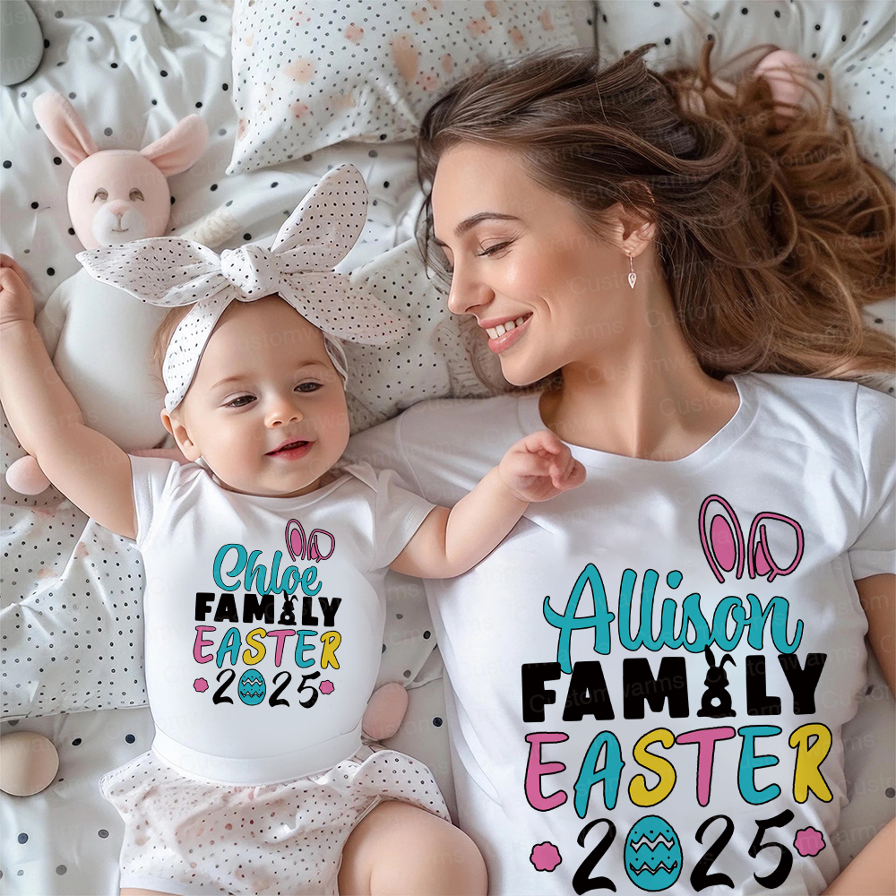 Personalized Family Happy Easter Matching Shirt | CWEaster66
