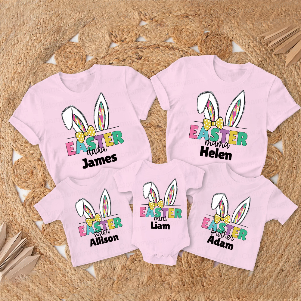 Personalized Family Happy Easter Matching Shirt | CWEaster67
