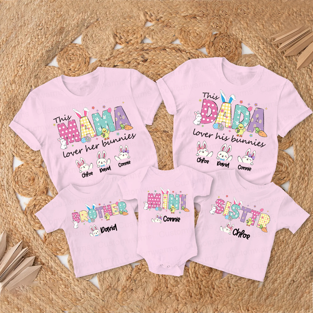 Personalized Family Happy Easter Matching Shirt | CWEaster68