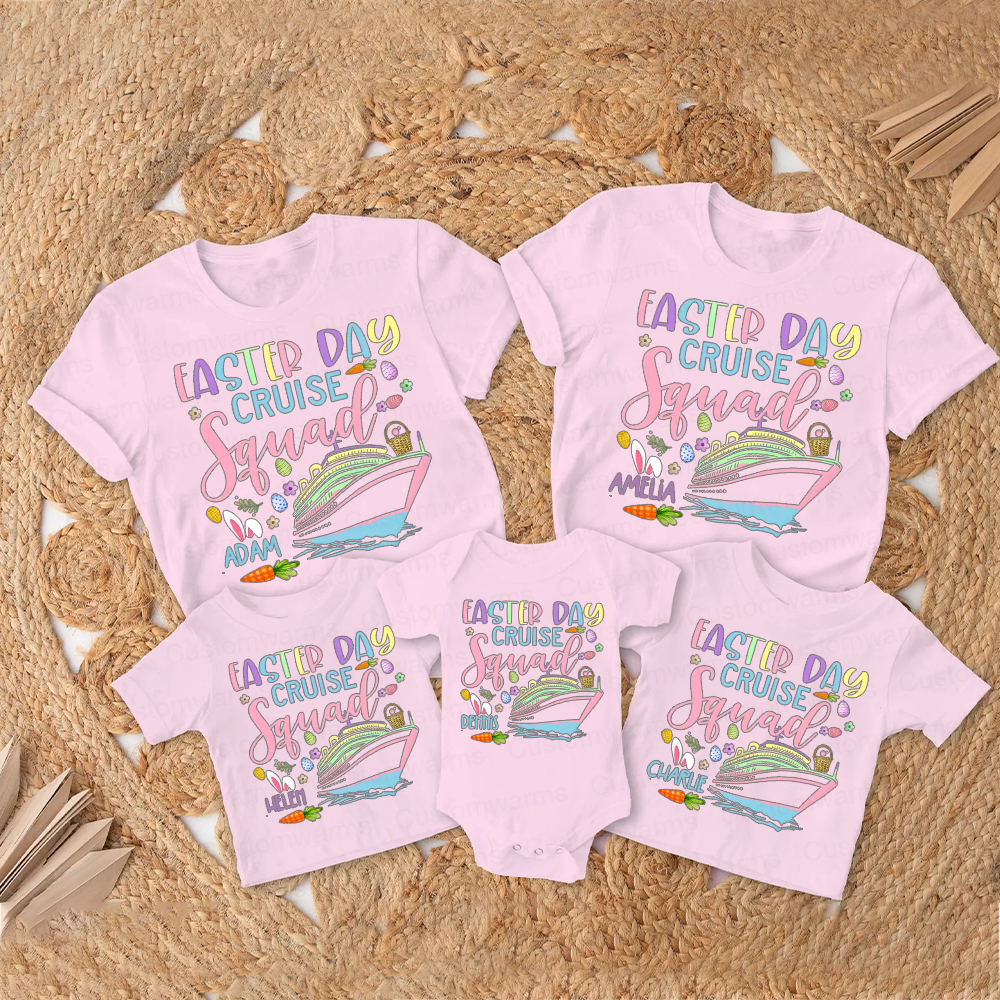 Personalized Family Happy Easter Matching Shirt | CWEaster69