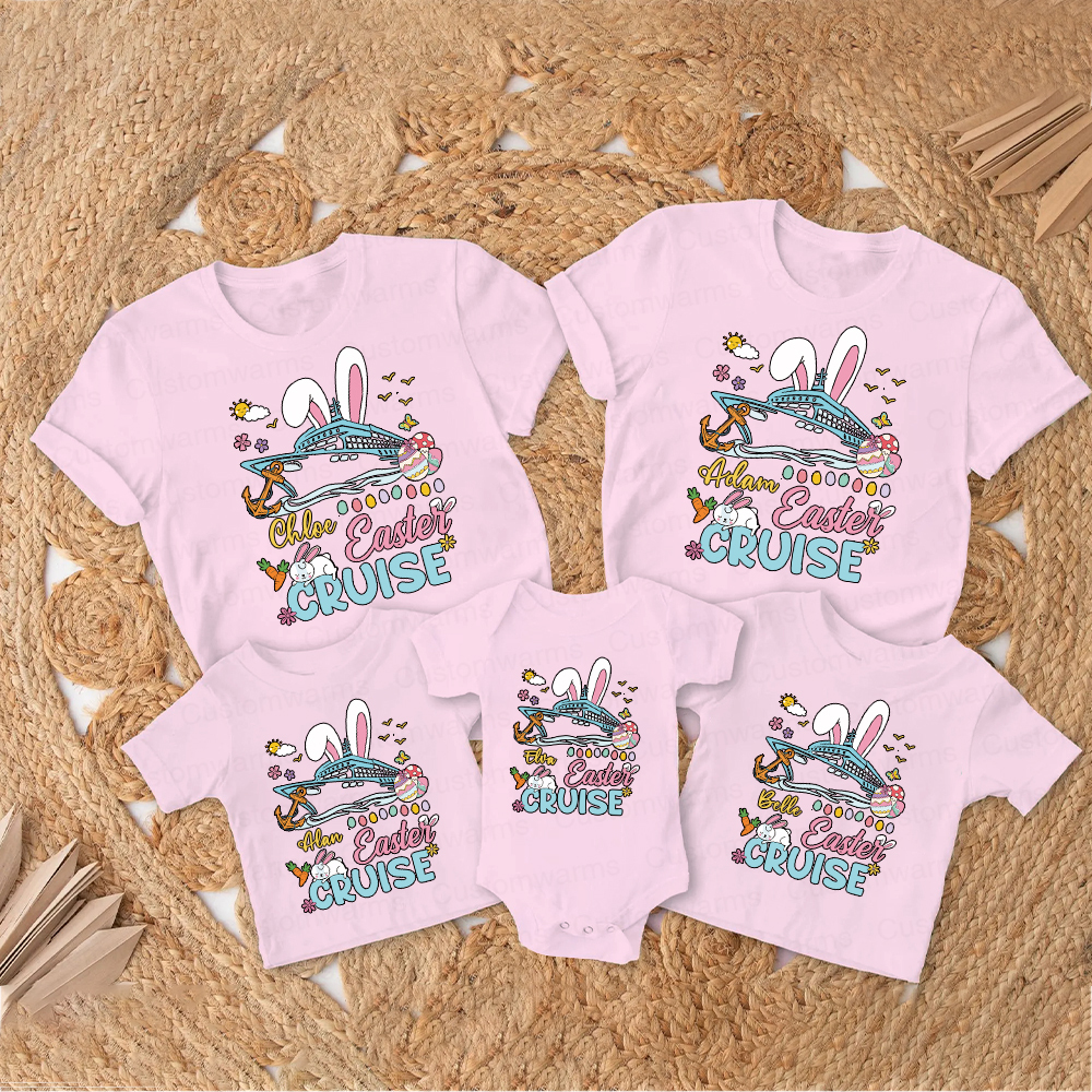 Personalized Family Happy Easter Matching Shirt | CWEaster70