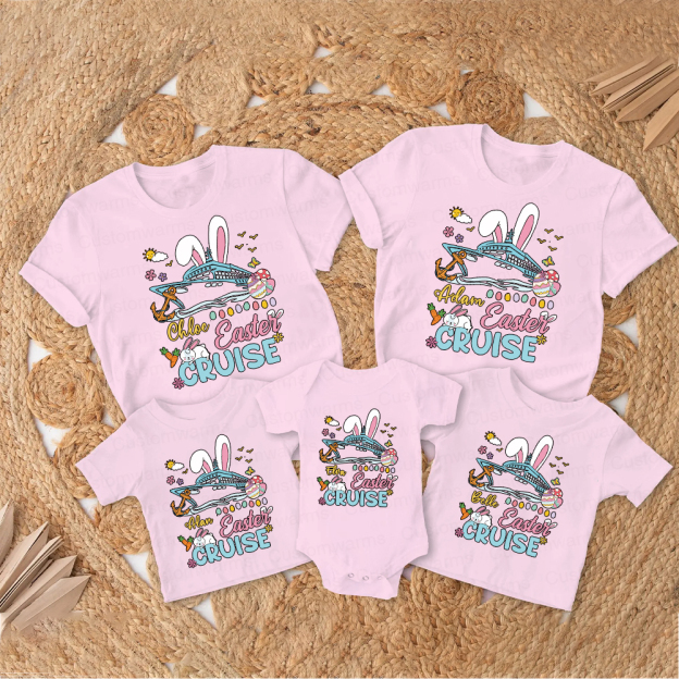 Personalized Family Happy Easter Matching Shirt | CWEaster70