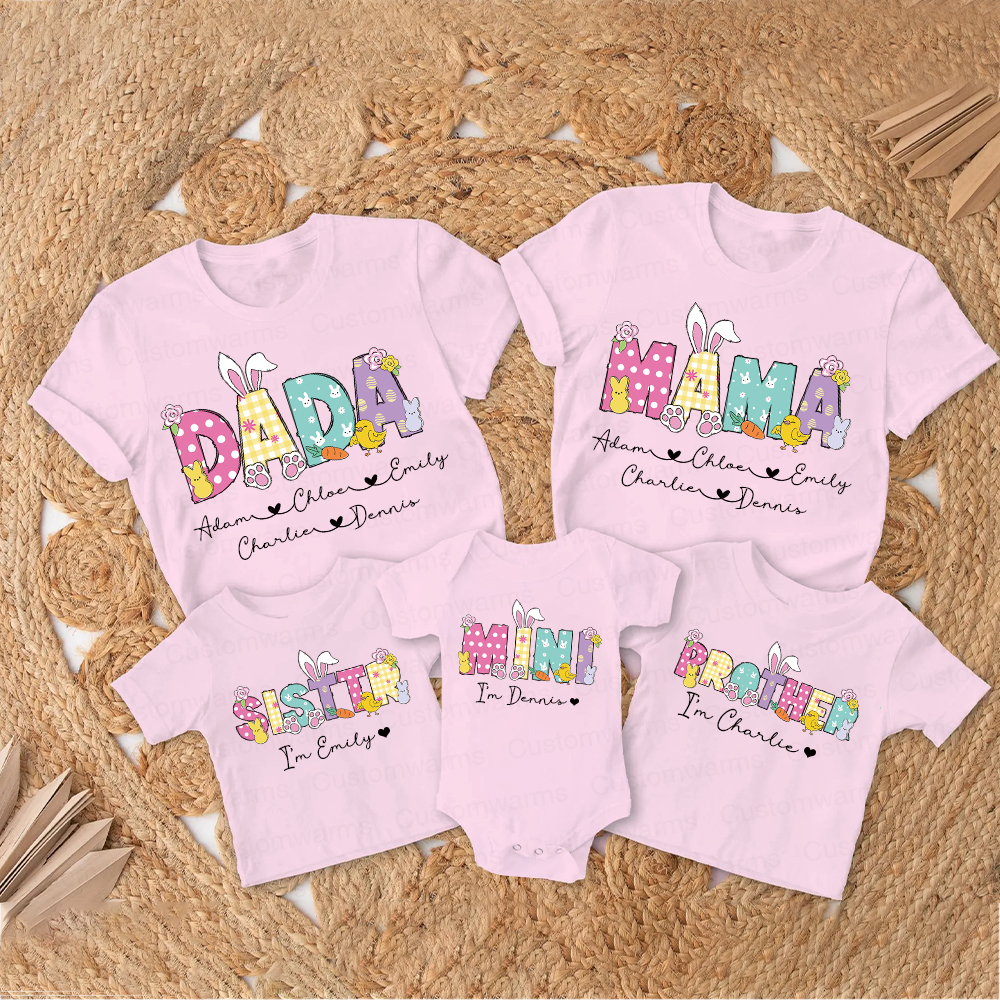 Personalized Family Happy Easter Matching Shirt | CWEaster73