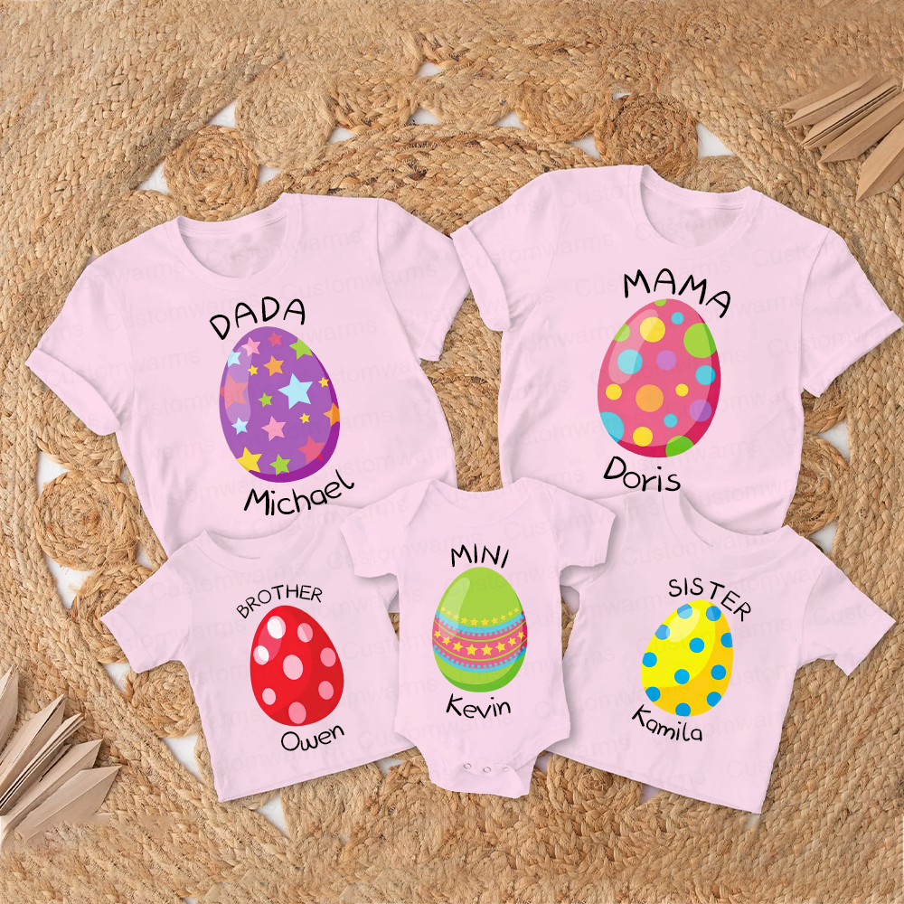 Personalized Family Happy Easter Matching Shirt | CWEaster74