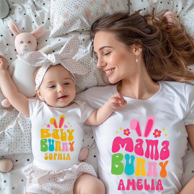 Personalized Family Happy Easter Matching Shirt | CWEaster75