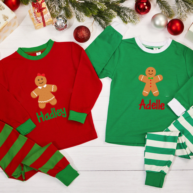 Personalized Kids Christmas Pajamas Set | inSet18