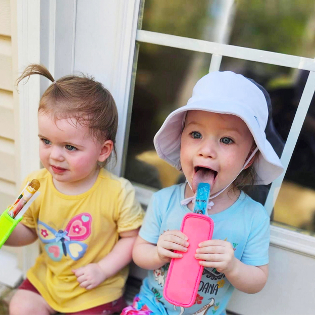 Personalized Icy Frozen Yogurt Popsicle Holder | CWBeach179