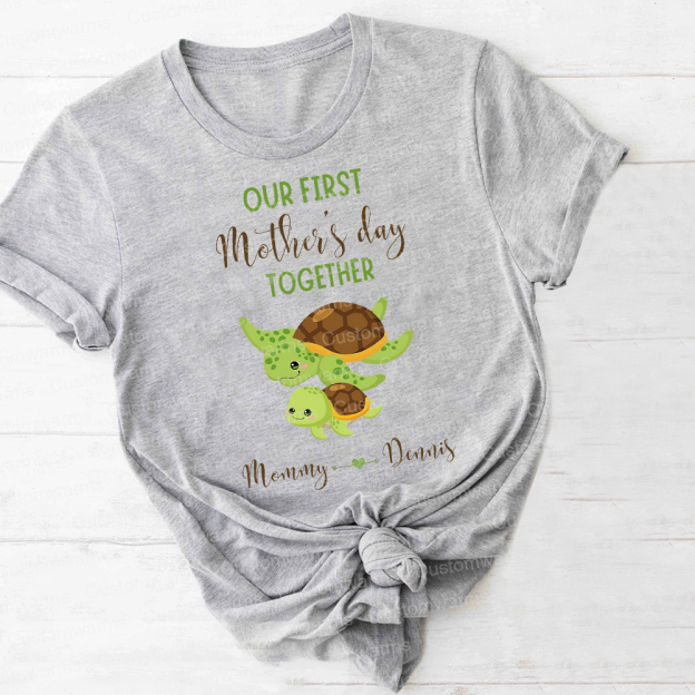 Personalized First Mother's Day Mommy and Baby Outfit | CWFamily46