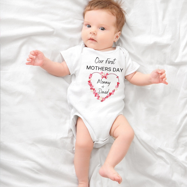 Personalized First Mother's Day Mommy and Baby Outfit | CWFamily59