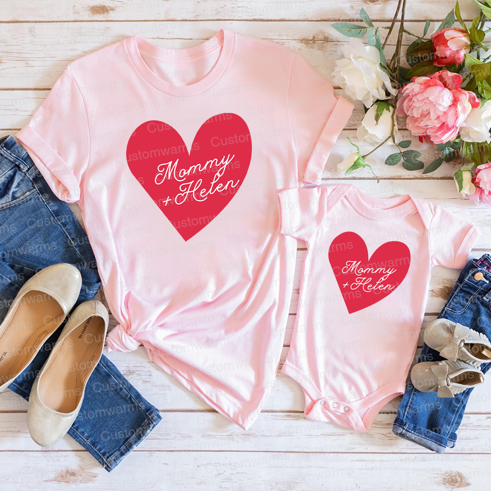Personalized First Mother's Day Mommy and Baby Outfit | CWFamily62