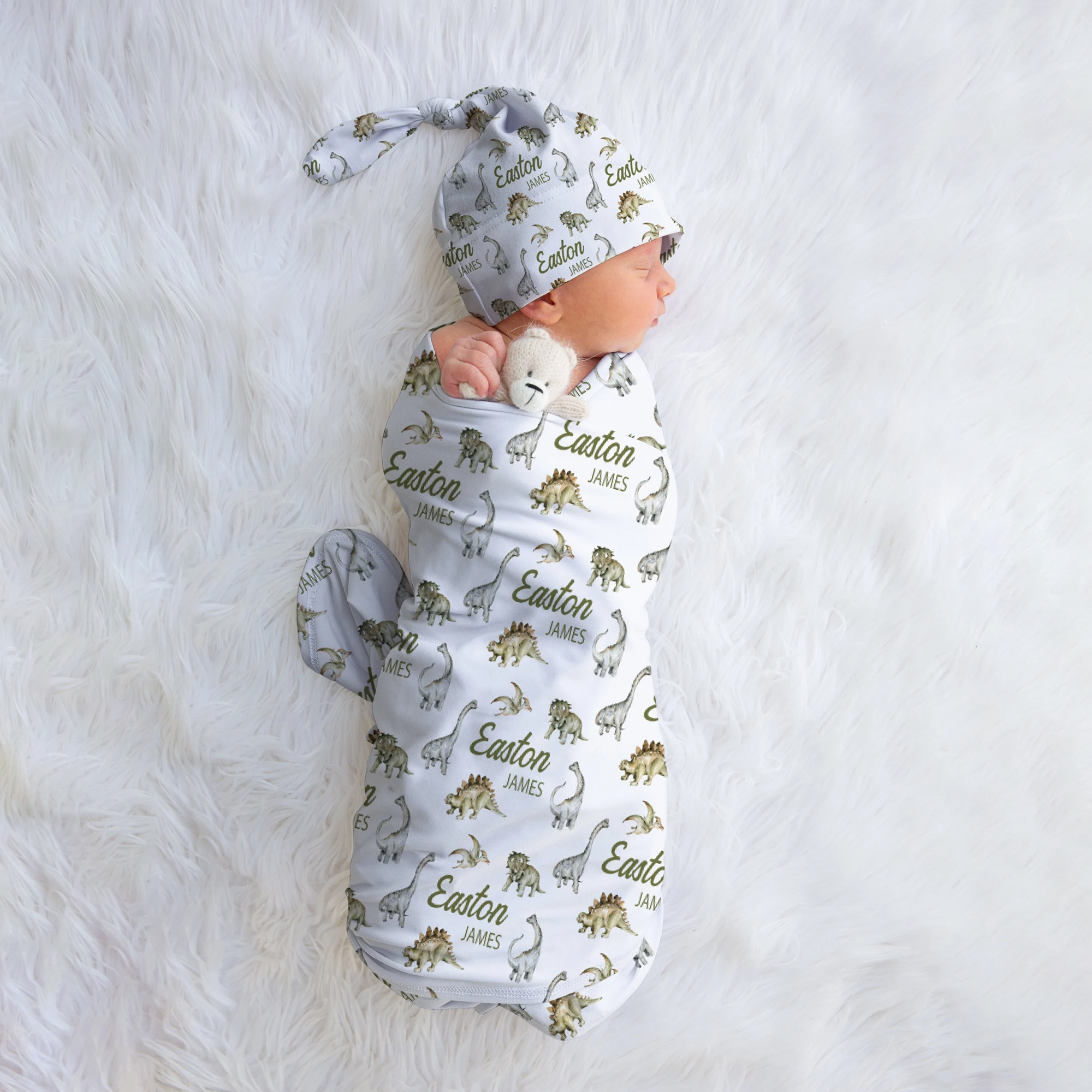 Personalized Baby Swaddle Blanket Set for Comfort & Unique | BBBlanket15