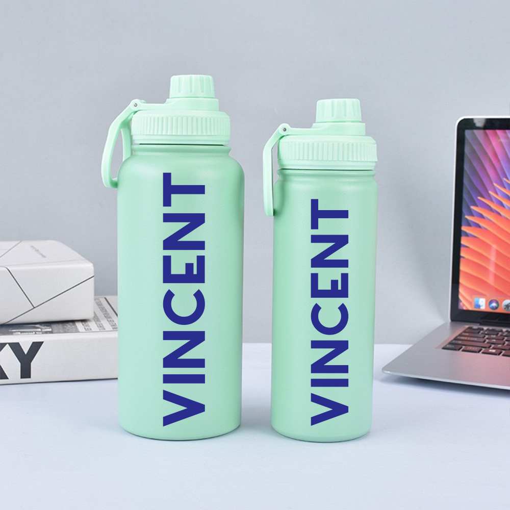 Personalised Stainless Steel 18oz/22oz/25oz/32oz Sports Water Bottles | YouBottle60