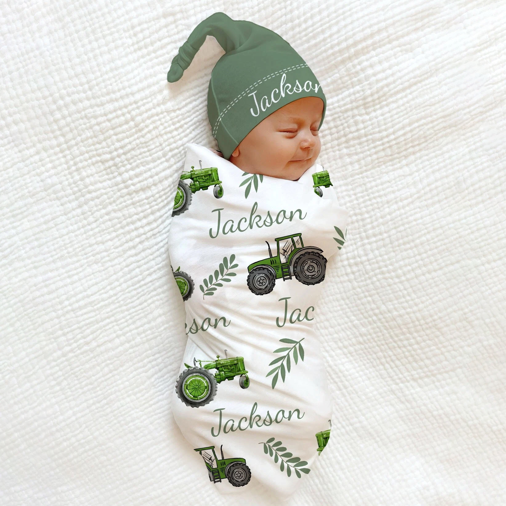 Personalized Baby Swaddle Blanket Set | BBBlanket25