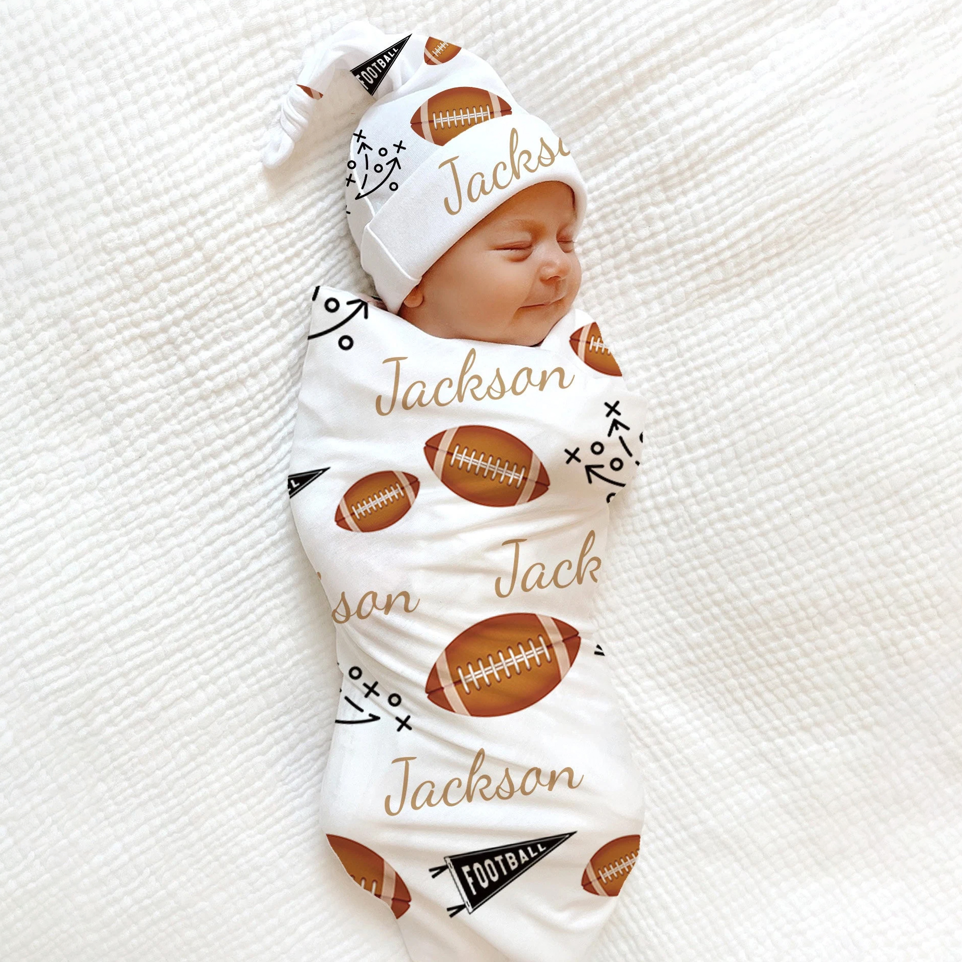 Personalized Baby Swaddle Blanket Set for Comfort & Unique | BBBlanket31