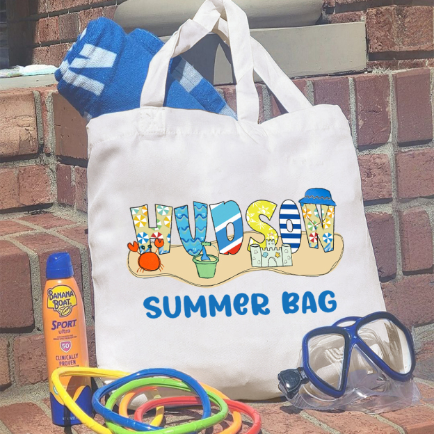 Personalized Kids Original Summer Beach Bag | CWBeach191