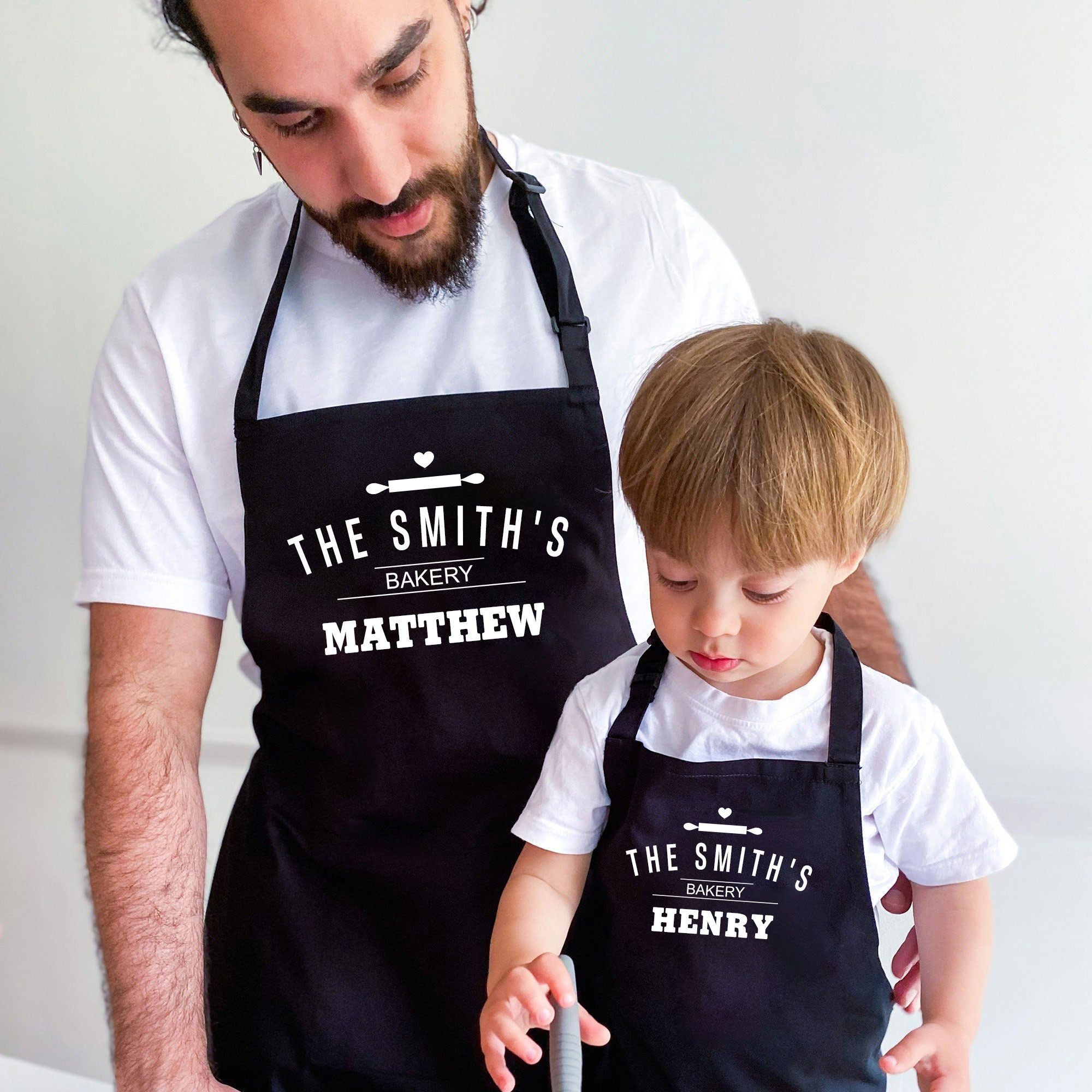 Personalised Multifunctional Waterproof Matching Family Apron | Apron33