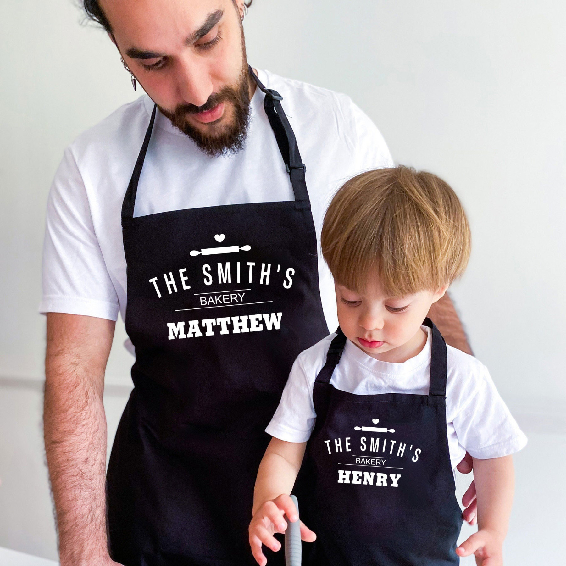 Personalised Multifunctional Waterproof Matching Family Apron | Apron33