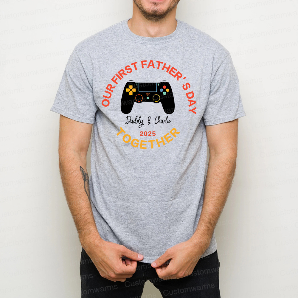 Personalized First Father's Day Daddy and Baby Outfit | CWFamily96