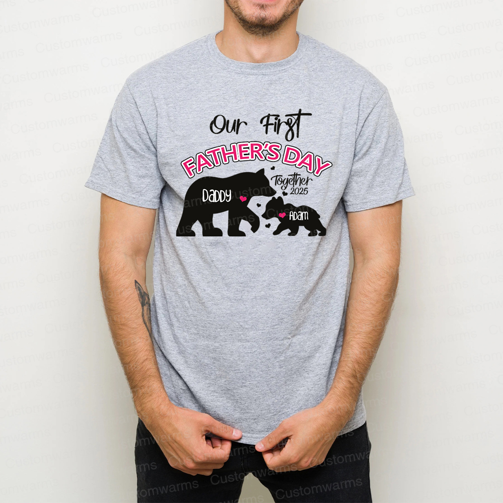 Personalized First Father's Day Daddy and Baby Outfit | CWFamily97
