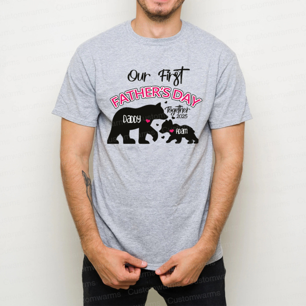 Personalized First Father's Day Daddy and Baby Outfit | CWFamily97