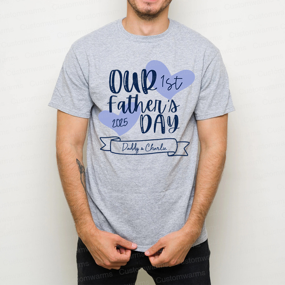 Personalized First Father's Day Daddy and Baby Outfit | CWFamily99