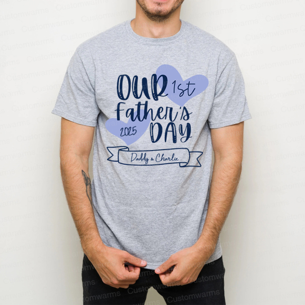 Personalized First Father's Day Daddy and Baby Outfit | CWFamily99
