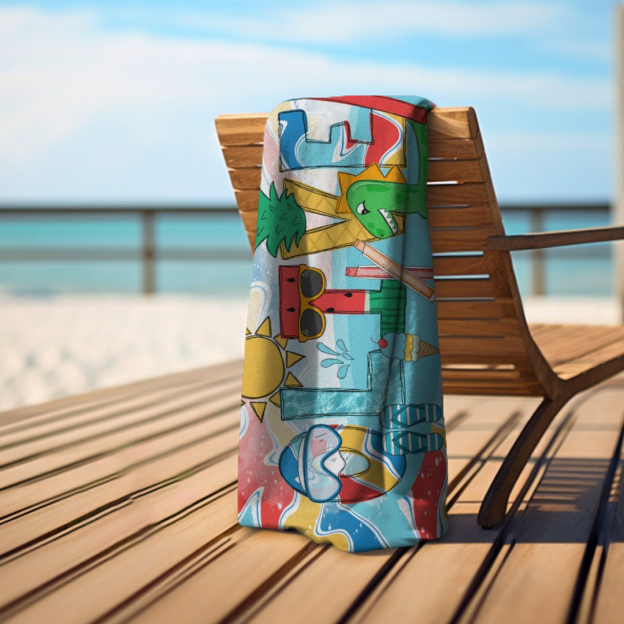 Personalized Lovely Kid Towel for Summer & Beach | CWTowel163