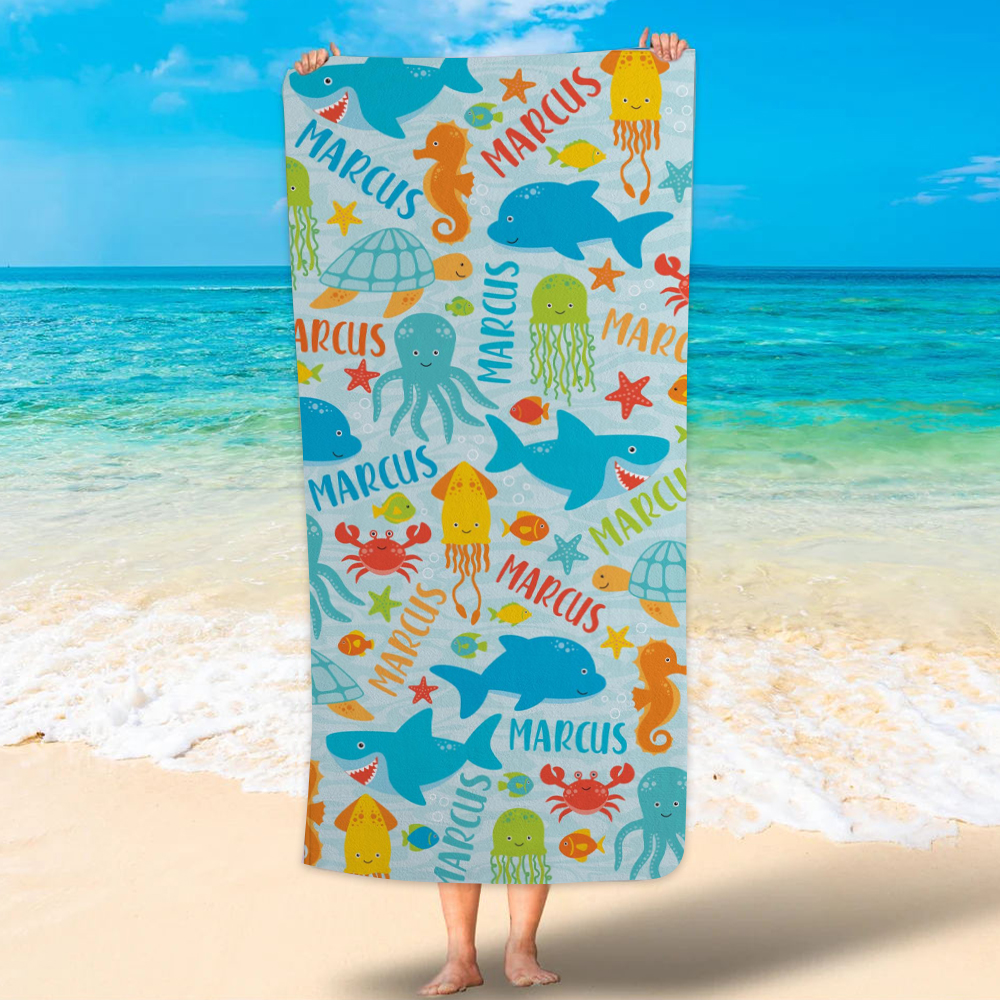 Personalized Lovely Kid Towel for Summer & Beach | CWTowel168