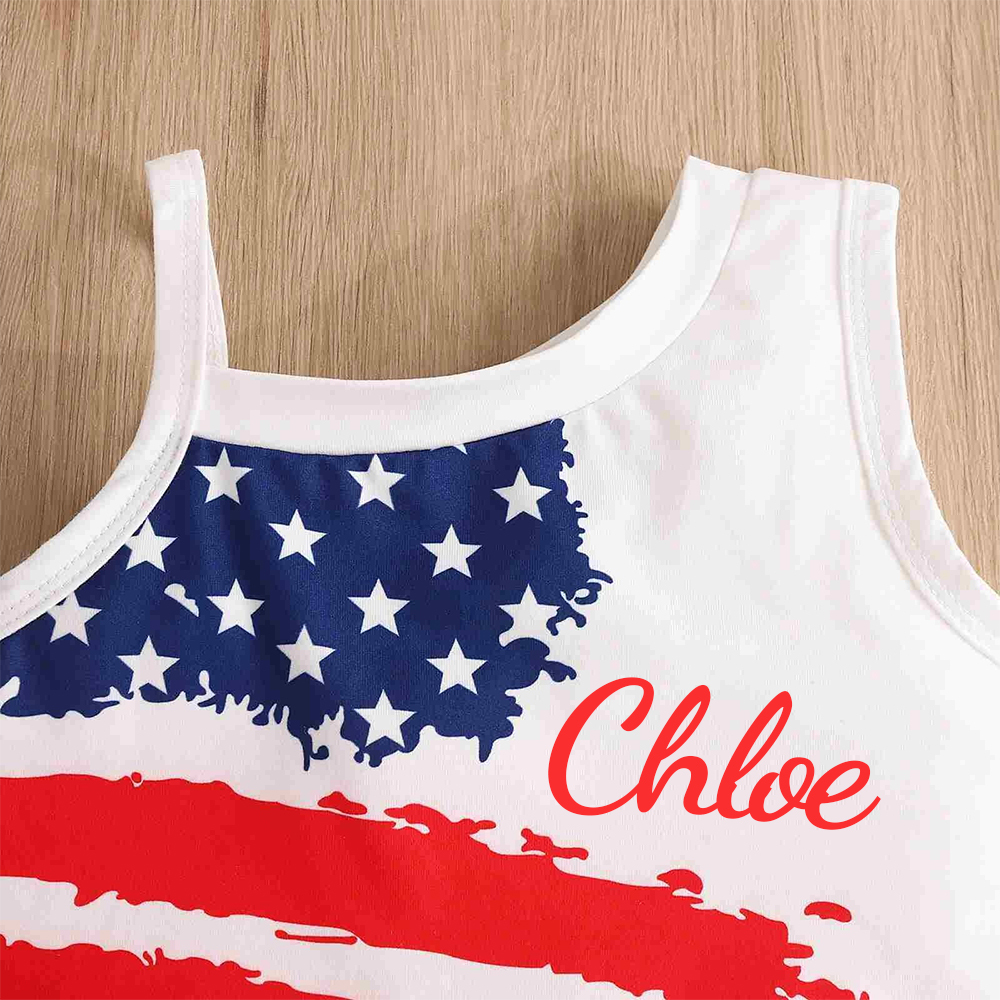 Personalized 4th of July Independence Day Outfit Set | CWBaby226