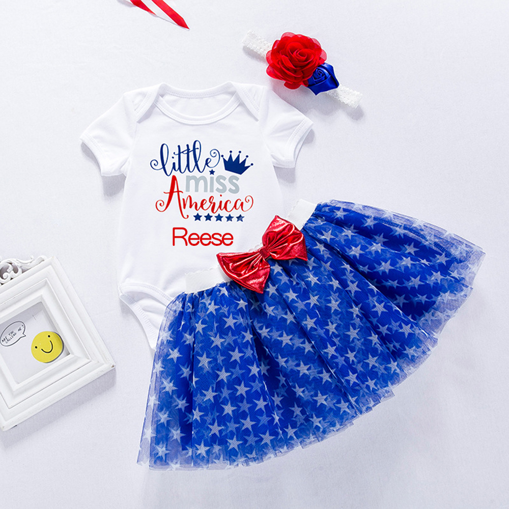 Personalized 4th of July Independence Day Outfit Set | CWBaby228