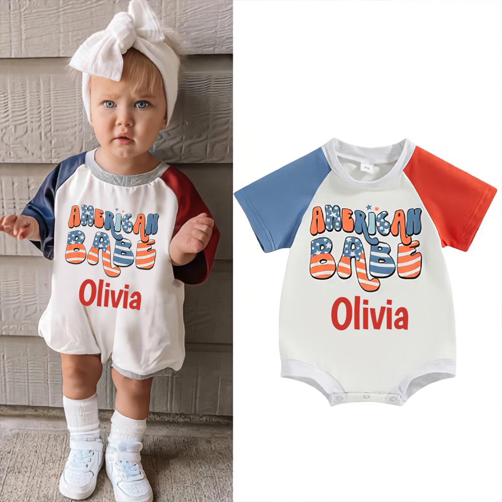 Personalized 4th of July Independence Day Romper | CWBaby229