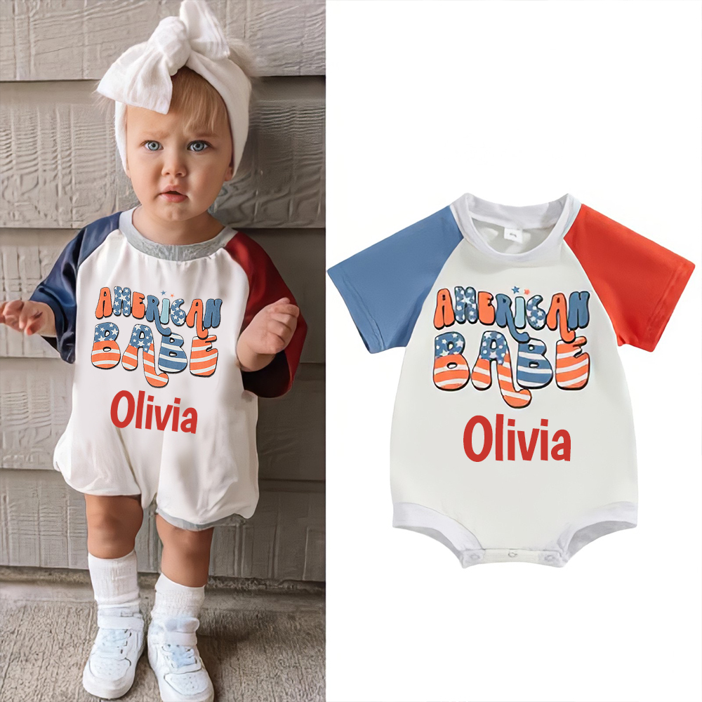 Personalized 4th of July Independence Day Romper | CWBaby229
