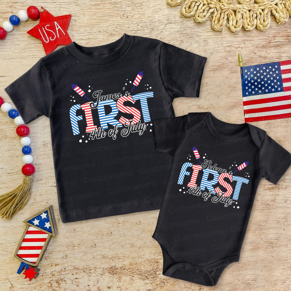 Personalized 4th of July Independence Day Shirts | CWBaby234