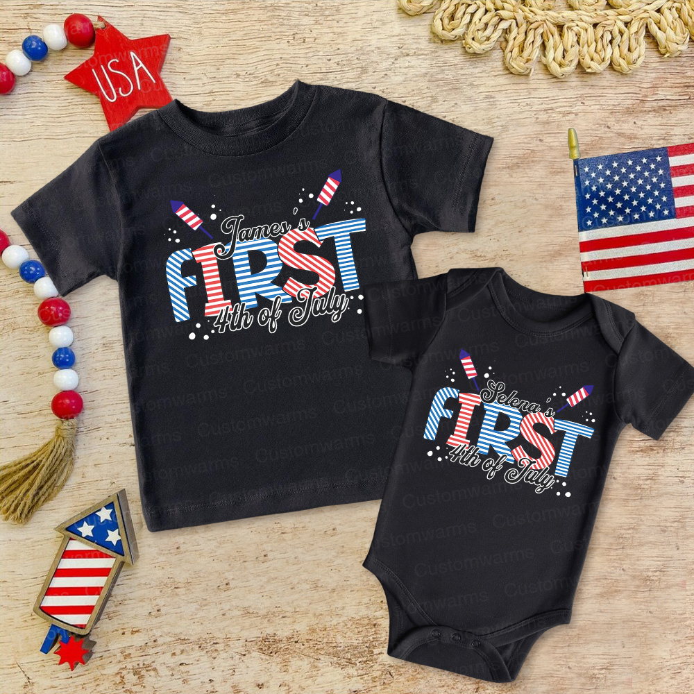 Personalized 4th of July Independence Day Shirts | CWBaby234