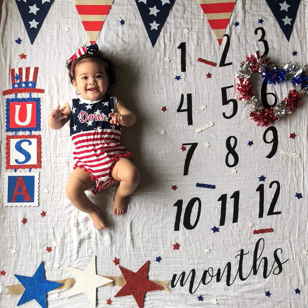 Personalized 4th of July Independence Day Romper | CWBaby238