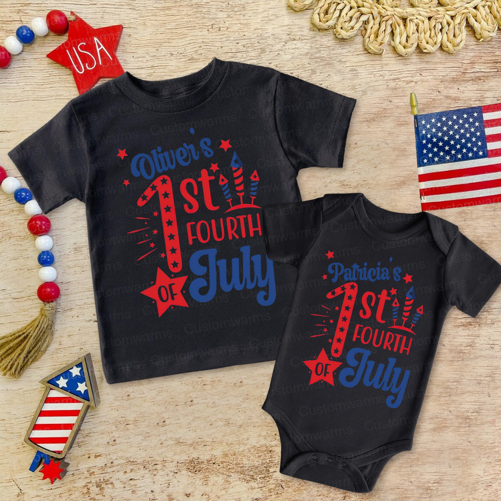 Personalized 4th of July Independence Day Shirts | CWBaby241