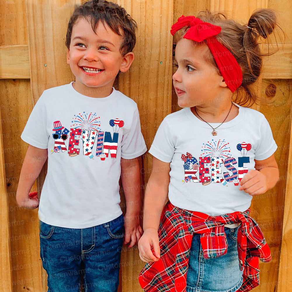 Personalized 4th of July Independence Day Shirts | CWBaby242