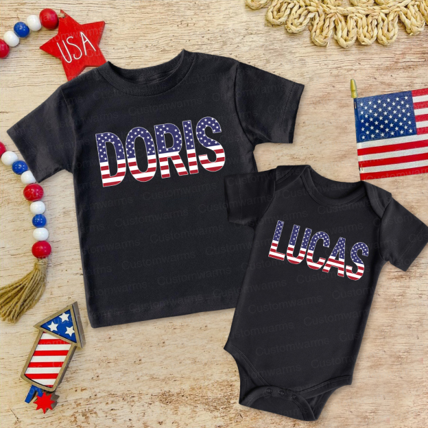 Personalized 4th of July Independence Day Shirts | CWBaby245
