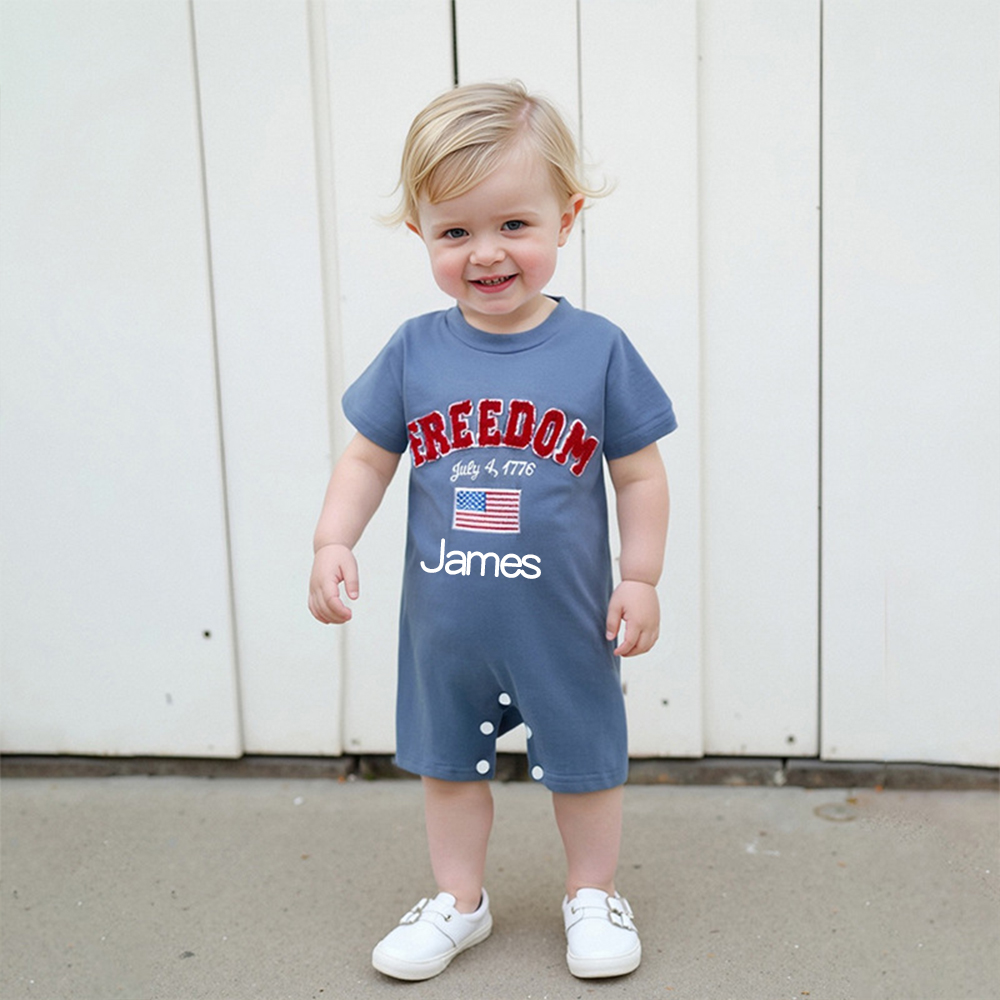 Personalized 4th of July Independence Day Romper | CWBaby248