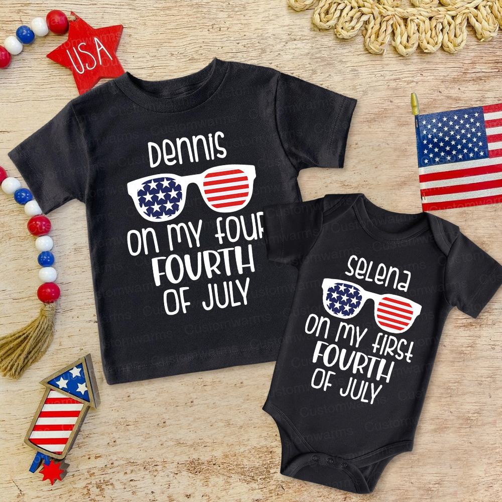 Personalized 4th of July Independence Day Shirts | CWBaby244