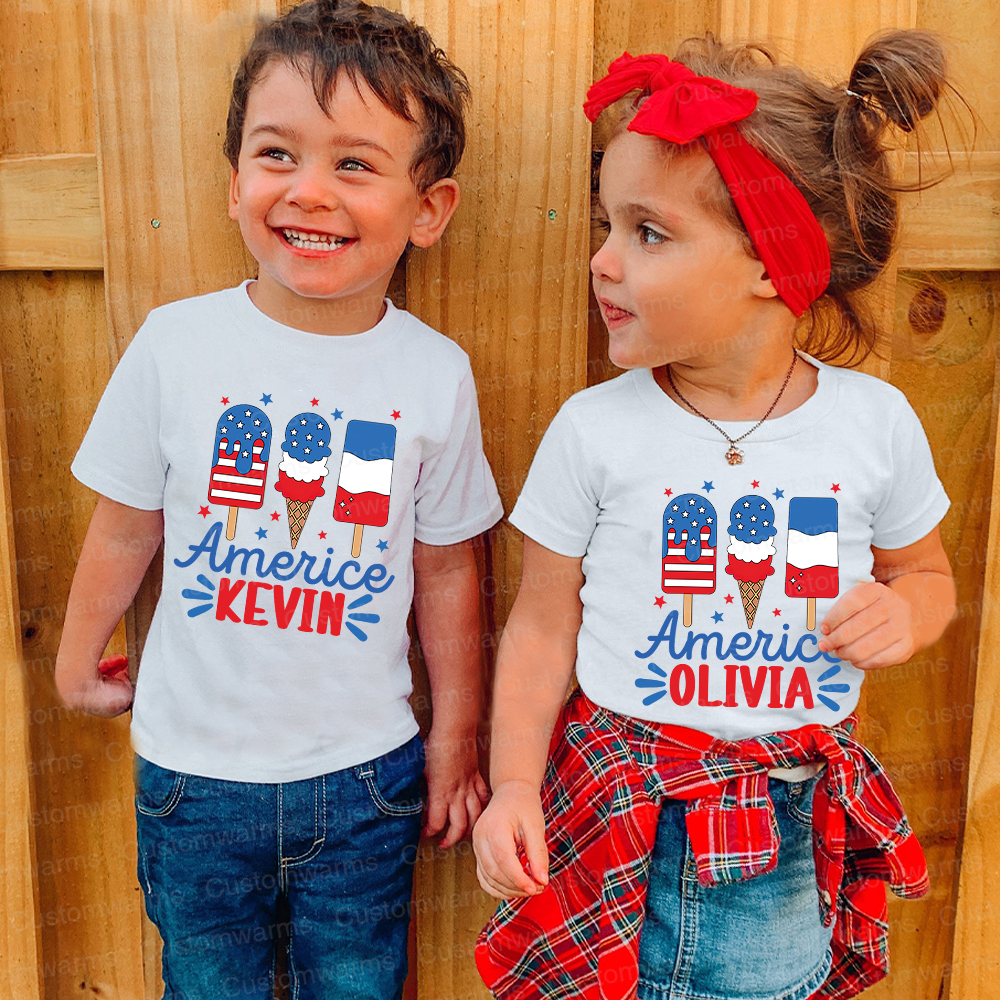 Personalized 4th of July Independence Day Shirts | CWBaby251